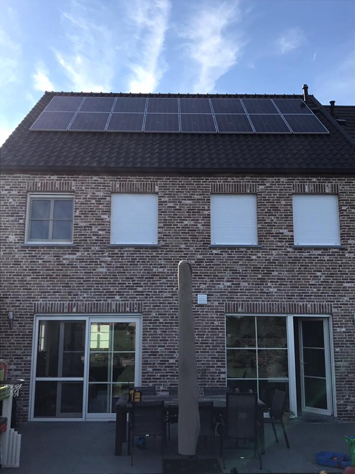 zonnepanelen wevelgem hellend dak
