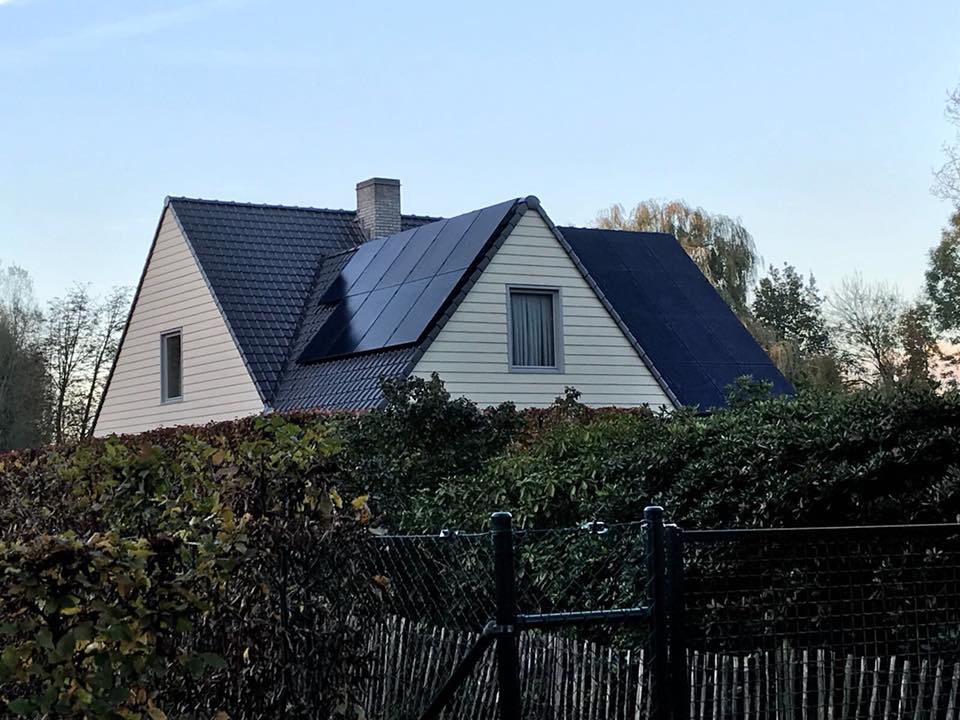 zonnepanelen Sint Martens Latem hellend dak 2