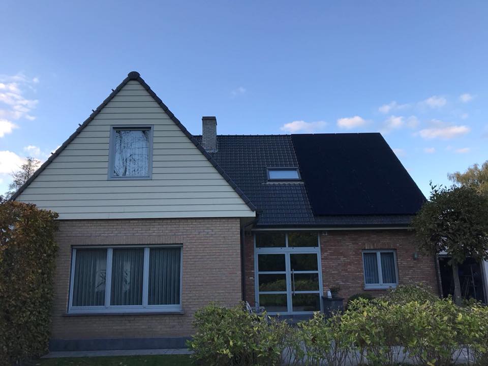 zonnepanelen Sint Martens Latem hellend dak